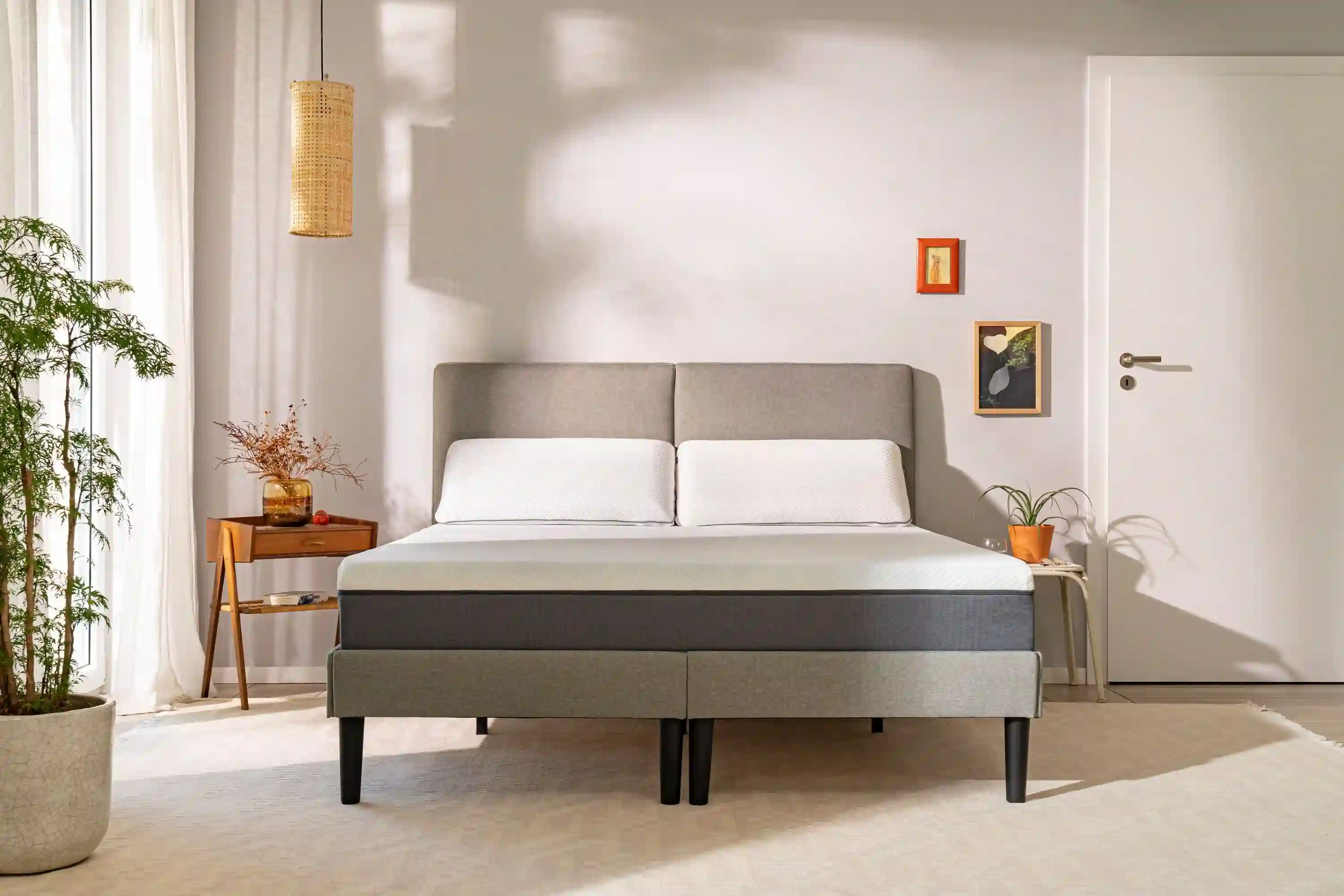 Emma mattress showing layered construction for balanced comfort and support
